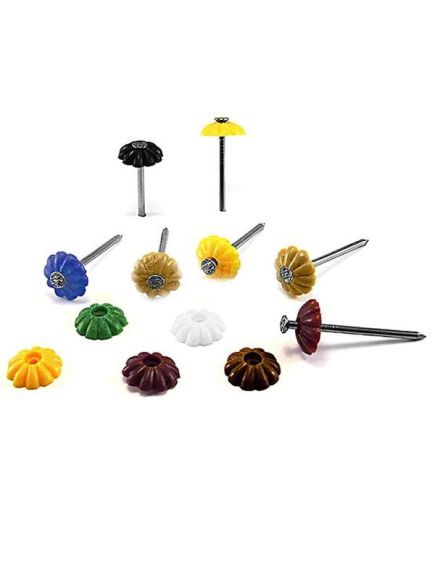 Гвозди декоративные 1,6х25 белый (100 шт), фото , изображение 2 - Метэкс