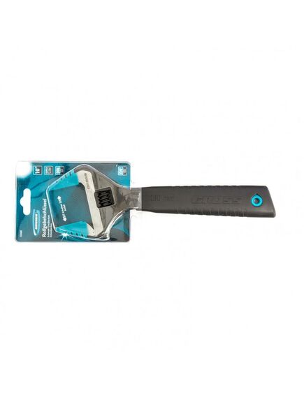 Ключ разводной 250 мм тонкие губки защитные насадки GROSS 15569, фото , изображение 2 - Метэкс