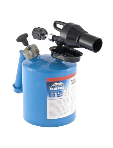 Лампа паяльная 1,5 л БАРС 91451, фото , изображение 4 - Метэкс