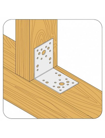 Крепежный уголок KU 2,0мм 90х90х40, фото , изображение 2 - Метэкс