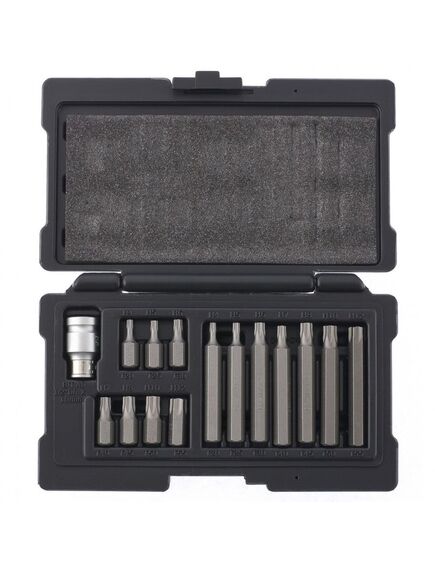 Набор бит TORX хвостовик-шестигранник 10 мм 15 предметов STELS 11315, фото , изображение 4 - Метэкс