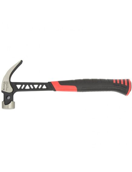 Молоток-гвоздодер 450 г цельнокованый боек с магнитом обрезиненная рукоятка MATRIX 10465, фото , изображение 4 - Метэкс