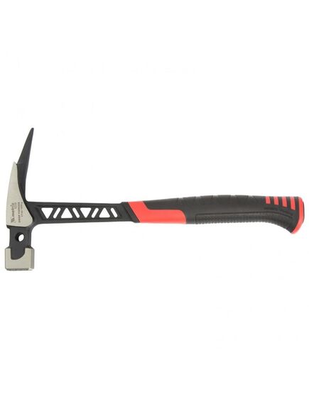 Молоток кровельщика 600 г цельнокованый боек с магнитом обрезиненная рукоятка MATRIX 10622, фото , изображение 4 - Метэкс