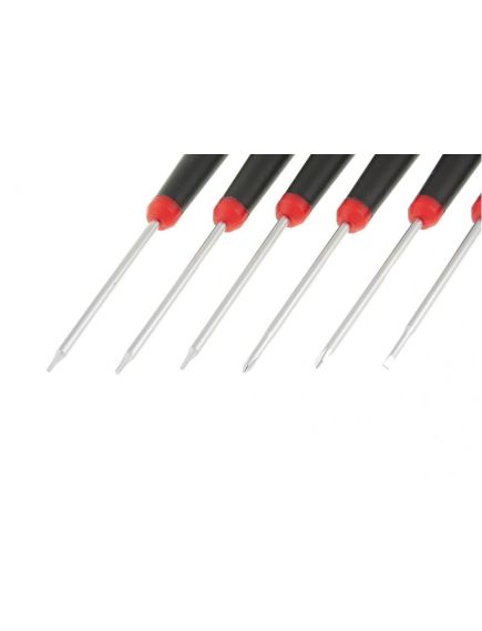 Набор отверток 6 шт Fusion для точных работ в пластиковом пенале MATRIX 13361, фото , изображение 2 - Метэкс