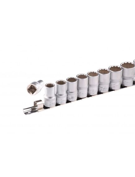 Набор торцевых головок 1/2" 10-24 мм 12-ти гранные 10 шт STELS 13638, фото , изображение 3 - Метэкс