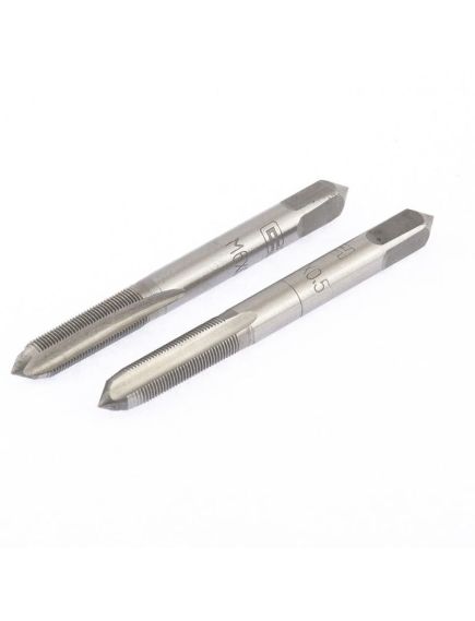 Комплект ручных метчиков М5 х 0.8 9ХС (2шт) Сибртех, фото , изображение 2 - Метэкс