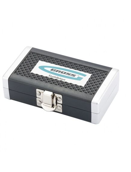 Набор бит и головок торцевых, 1/4, магнитный адаптер сталь пластиковый кейс 26 предметов GROSS 11361, фото , изображение 3 - Метэкс