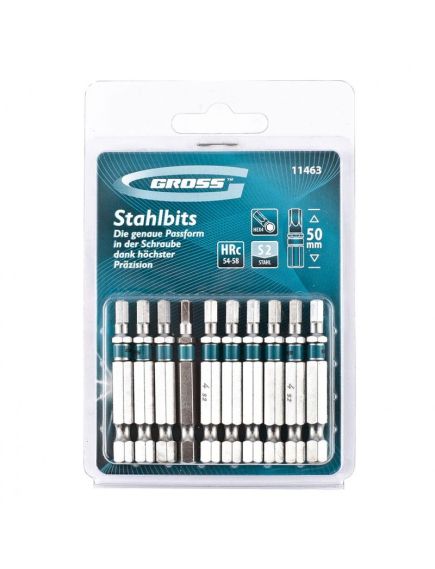 Бита HEX4 50 мм 10 шт GROSS 11463, фото , изображение 2 - Метэкс