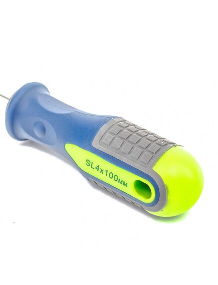 Отвертка SL4 х 100 мм 3 компонентная рукоятка СИБРТЕХ 11805, фото , изображение 3 - Метэкс