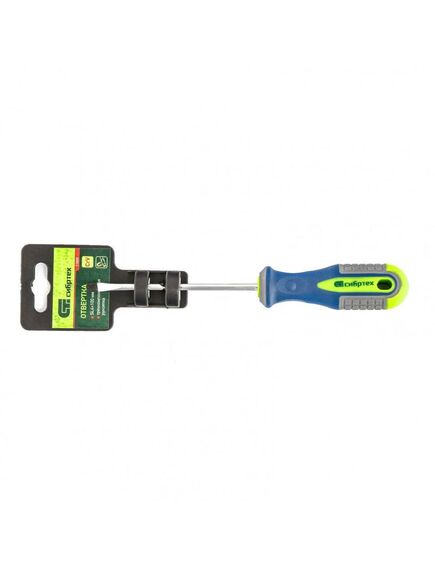 Отвертка SL4 х 100 мм 3 компонентная рукоятка СИБРТЕХ 11805, фото , изображение 4 - Метэкс