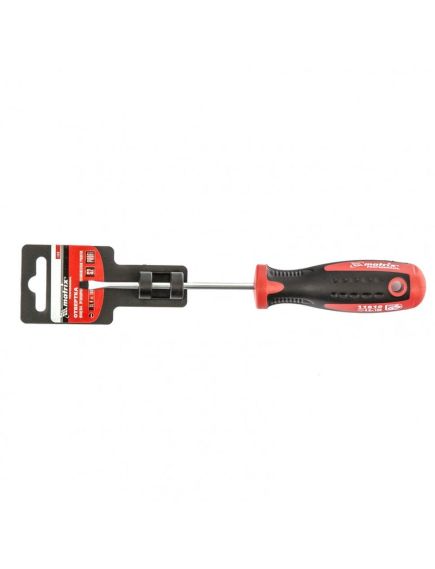 Отвертка SL4 х 100 мм Profi 2 компонентная рукоятка MATRIX 11810, фото , изображение 4 - Метэкс