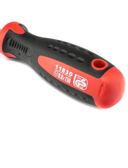 Отвертка SL8 х 150 мм Profi 2 компонентная рукоятка MATRIX 11830, фото , изображение 3 - Метэкс