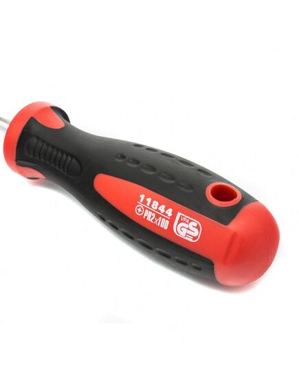 Отвертка PH2 х 100 мм Profi 2 компонентная рукоятка MATRIX 11844, фото , изображение 3 - Метэкс