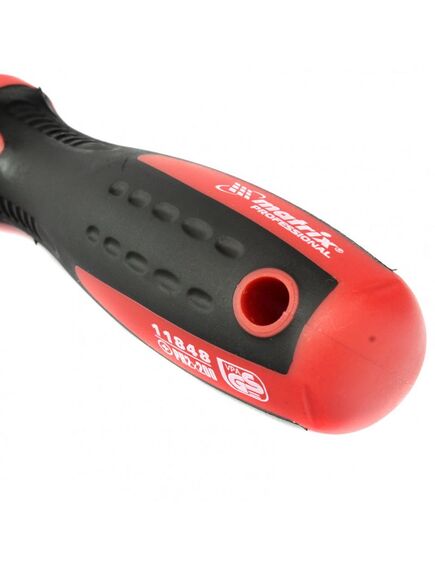 Отвертка PH2 х 200 мм Profi 2 компонентная рукоятка MATRIX 11848, фото , изображение 3 - Метэкс