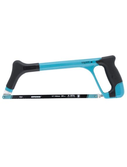 Ножовка по металлу 300 мм "Piranha" трехкомпонентная металлопластиковая рамка GROSS 77602, фото , изображение 2 - Метэкс