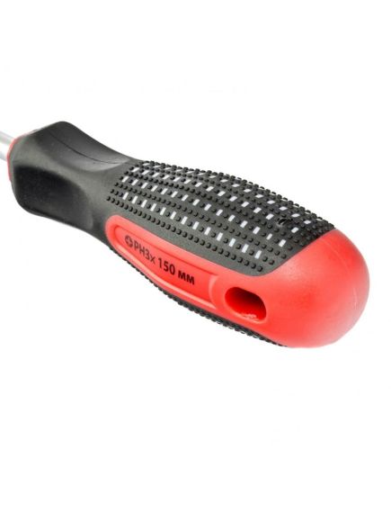 Отвертка PH3 х 150 мм Fusion 3 компонентная рукоятка Anti slip MATRIX 11445, фото , изображение 3 - Метэкс