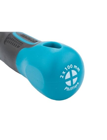 Отвертка PH2 x 100 мм 3 компонентная рукоятка GROSS 12144, фото , изображение 3 - Метэкс