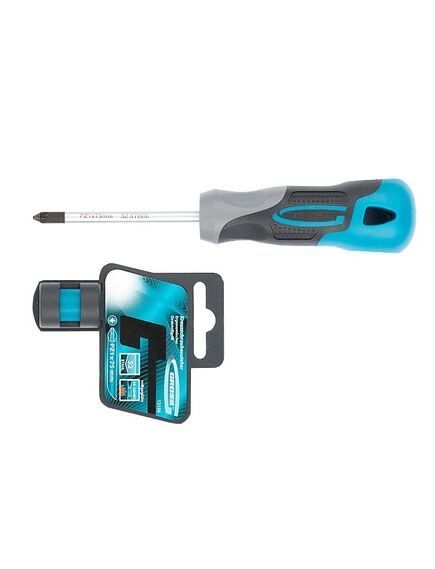 Отвертка PZ1 x 75 мм 3 компонентная рукоятка GROSS 12156, фото , изображение 2 - Метэкс