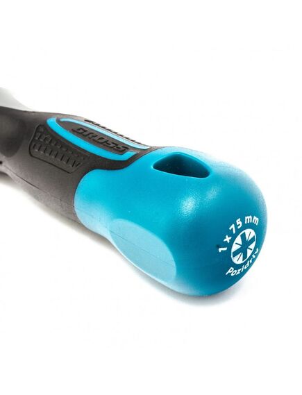 Отвертка PZ1 x 75 мм 3 компонентная рукоятка GROSS 12156, фото , изображение 5 - Метэкс