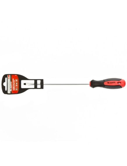 Отвертка SL4 х 150 мм Fusion 3 компонентная рукоятка Anti slip MATRIX 11414, фото , изображение 4 - Метэкс