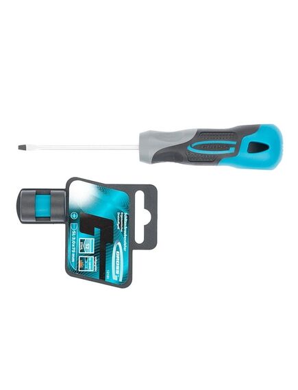 Отвертка SL3 x 75 мм 3 компонентная рукоятка GROSS 12101, фото , изображение 2 - Метэкс