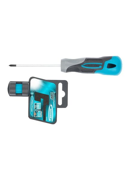 Отвертка PH0 x 75 мм 3 компонентная рукоятка GROSS 12131, фото , изображение 2 - Метэкс