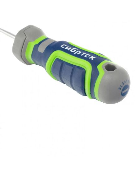 Отвертка SL3 х 100 мм 4 компонентная рукоятка СИБРТЕХ 12261, фото , изображение 3 - Метэкс