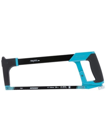 Ножовка по металлу 300 мм "Piranha" обрезиненная рукоятка и захват GROSS 77600, фото , изображение 2 - Метэкс