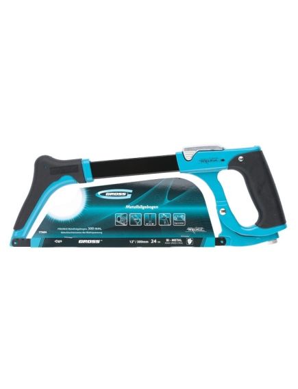 Ножовка по металлу 300 мм "Piranha" рычажный механизм натяжения полотна GROSS 77604, фото , изображение 2 - Метэкс