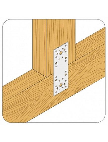 Пластина крепежная КР 2,0мм 180х40, фото , изображение 2 - Метэкс