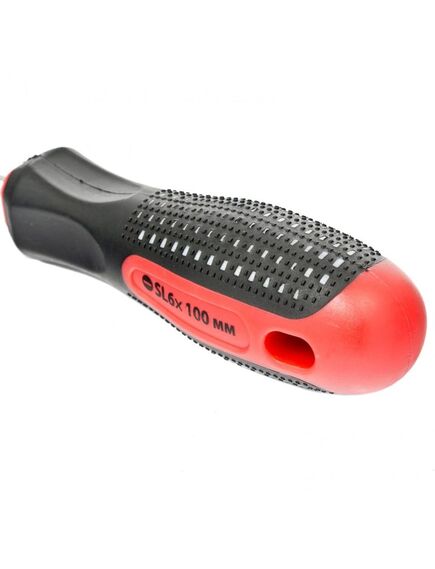 Отвертка SL6 х 100 мм Fusion 3 компонентная рукоятка Anti slip MATRIX 11423, фото , изображение 3 - Метэкс