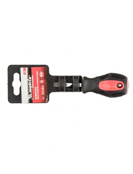 Отвертка SL5 х 38 мм 2 компонентная рукоятка Anti-Slip MATRIX 12202, фото , изображение 4 - Метэкс