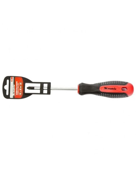 Отвертка PH2 х 100 мм Fusion 3 компонентная рукоятка Anti slip MATRIX 11441, фото , изображение 4 - Метэкс