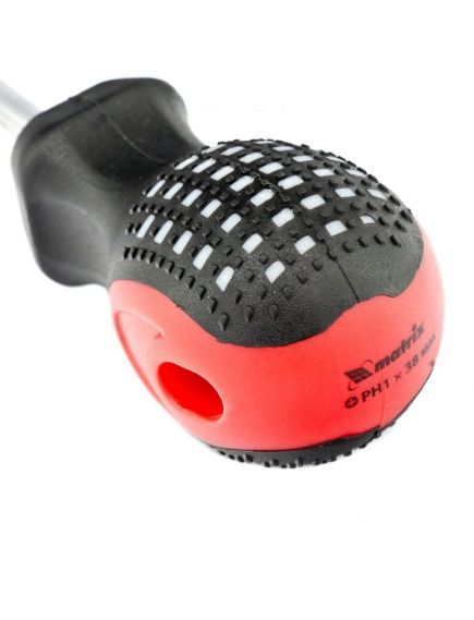 Отвертка PH1 х 38 мм Fusion 3 компонентная рукоятка Anti slip MATRIX 11429, фото , изображение 3 - Метэкс