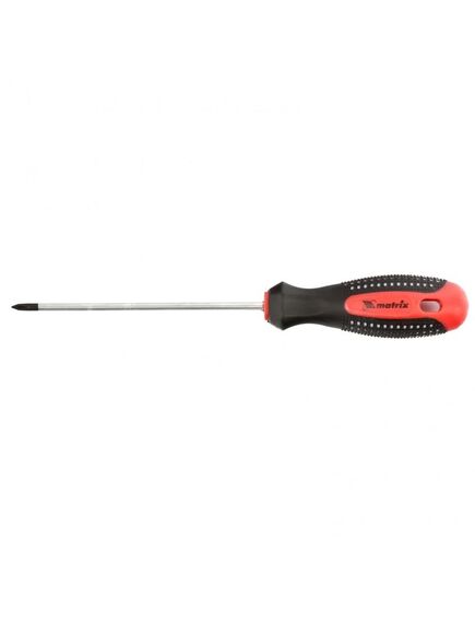 Отвертка PH0 х100 мм Fusion 3 компонентная рукоятка Anti slip MATRIX 11435, фото , изображение 2 - Метэкс