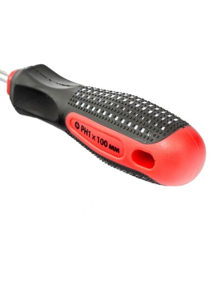 Отвертка PH1 х 100 мм Fusion 3 компонентная рукоятка Anti slip MATRIX 11438, фото , изображение 3 - Метэкс