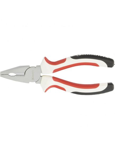 Плоскогубцы 160 мм White Nickel трехкомпонентные рукоятки MATRIX 17073, фото , изображение 3 - Метэкс