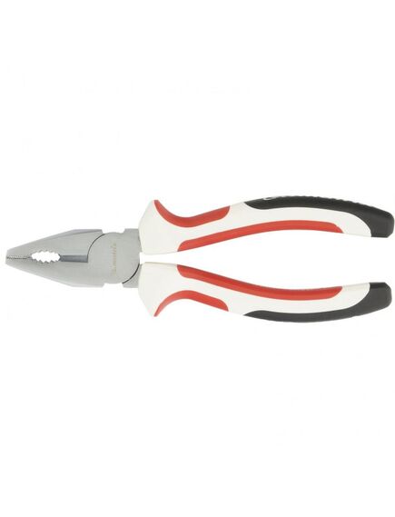 Плоскогубцы 180 мм White Nickel трехкомпонентные рукоятки MATRIX 17075, фото , изображение 3 - Метэкс
