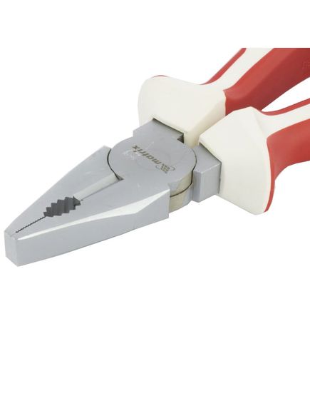 Плоскогубцы 200 мм White Nickel трехкомпонентные рукоятки MATRIX 17076, фото , изображение 2 - Метэкс