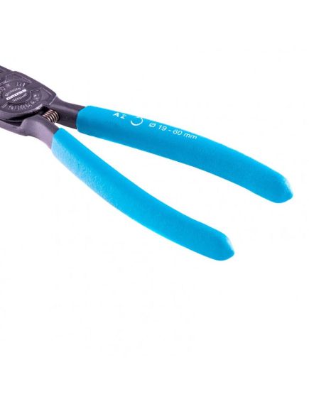 Съемник внешних стопорных колец 175 мм прямые губки GROSS 18340, фото , изображение 3 - Метэкс