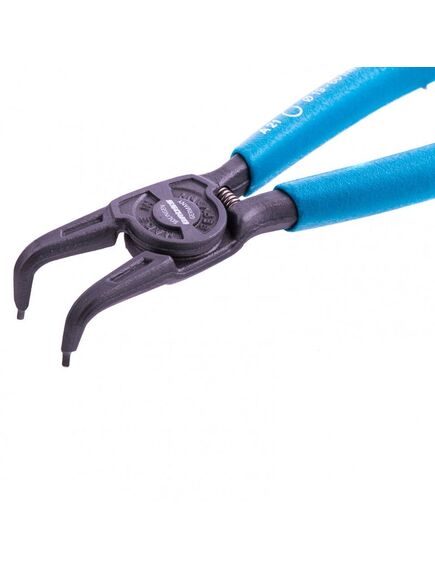 Съемник внешних стопорных колец 165 мм изогнутые губки GROSS 18341, фото , изображение 2 - Метэкс