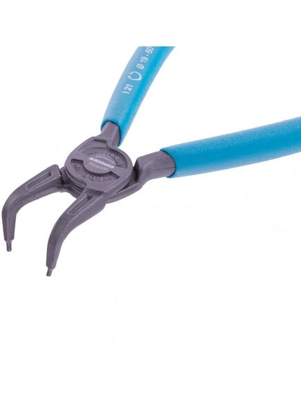 Съемник внутренних стопорных колец 165 мм изогнутые губки GROSS 18343, фото , изображение 2 - Метэкс