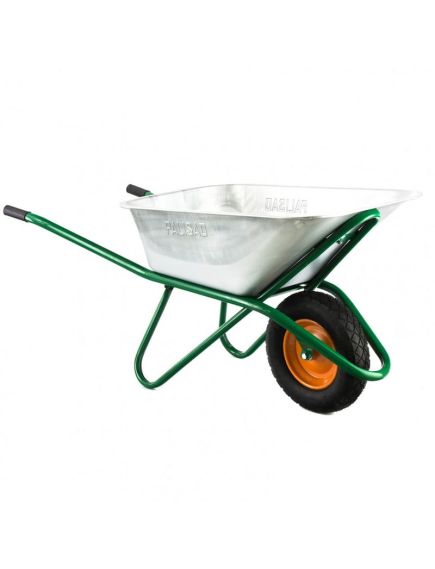 Тачка одноколесная грузоподъемность 200 кг объем 90 л садово-строительная усиленная Palisad, фото , изображение 4 - Метэкс