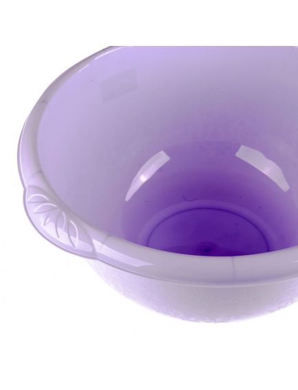 Таз пластмассовый круглый 18 л сиреневый ELFE 92984, фото , изображение 3 - Метэкс