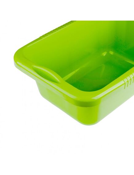 Таз пластм прямоуг 24л зел, фото , изображение 3 - Метэкс