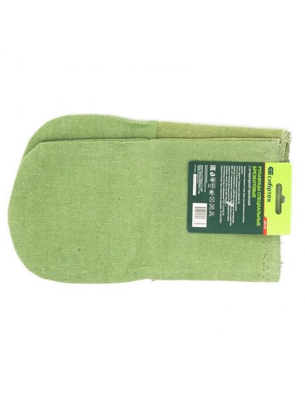 Рукавицы брезентовые огнеупорные 1 размер Сибртех, фото , изображение 2 - Метэкс