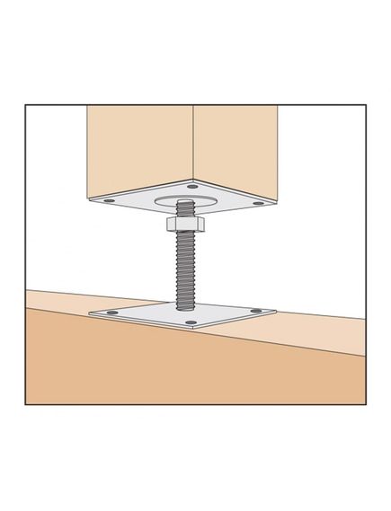 Анкер регулируемый ARH 20х100х200 мм, фото , изображение 2 - Метэкс