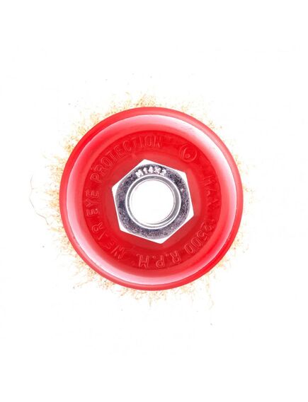 Щетка для УШМ 65 мм М14 "чашка" латунированная витая проволока MATRIX 74603, фото , изображение 2 - Метэкс