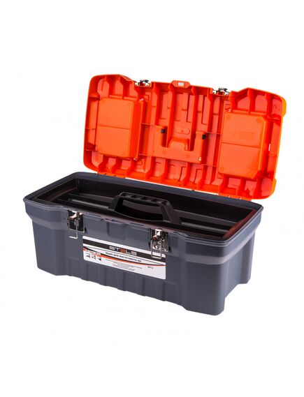 Ящик для инструмента 22" 280 x 235 x 560 мм с металлическими замками STELS 90713, фото , изображение 3 - Метэкс