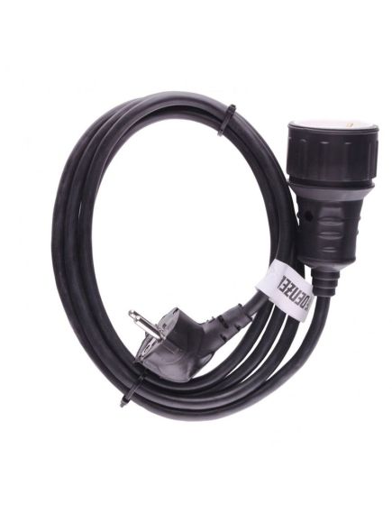 Удлинитель бытовой с заземлением 2 м 1 розетка 95916, фото , изображение 3 - Метэкс